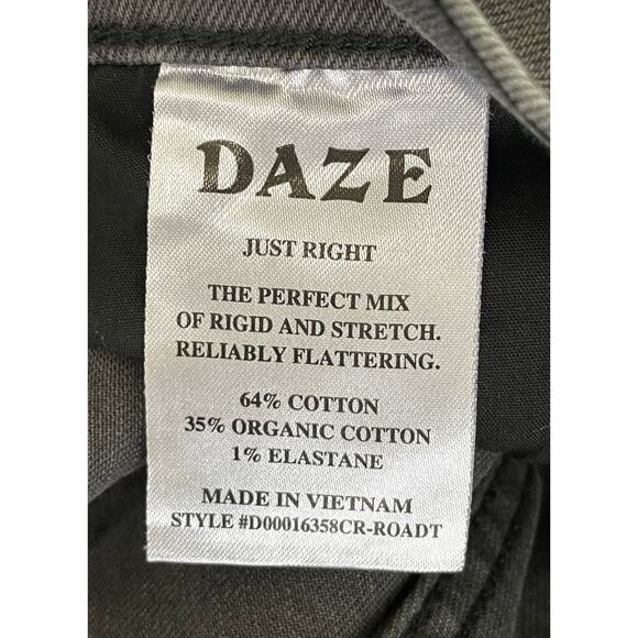 Daze Go Getter Cargo Jeans Roadtrip Grey Size 27 High Rise Flare Y2K Streetwear - Picture 14 of 15